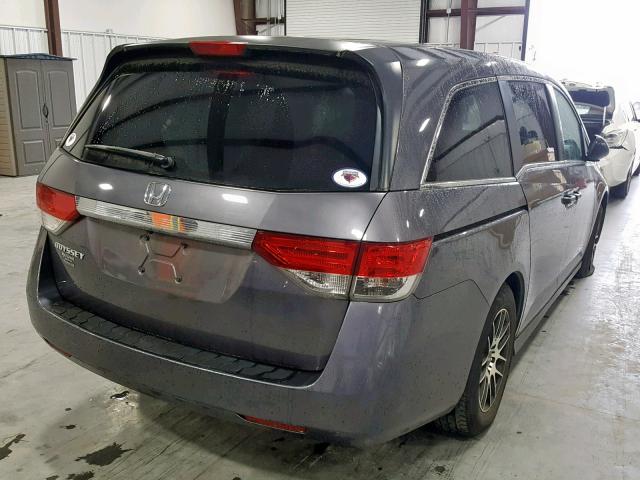 5FNRL5H24EB092871 - 2014 HONDA ODYSSEY LX GRAY photo 4