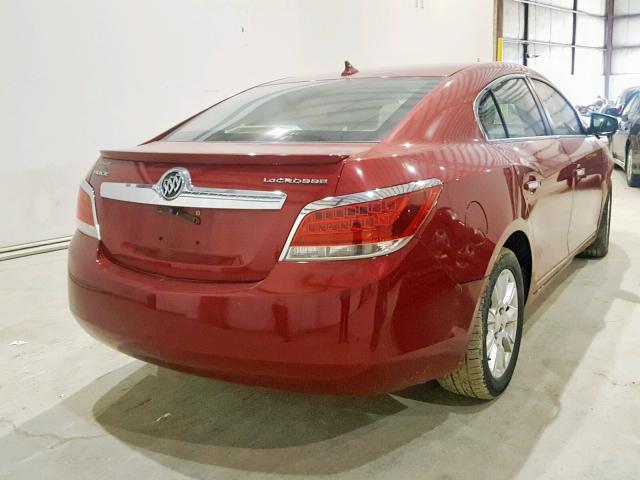 1G4GC5ERXCF312575 - 2012 BUICK LACROSSE RED photo 4