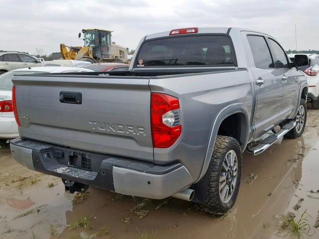 5TFAW5F18JX710224 - 2018 TOYOTA TUNDRA CRE GRAY photo 4