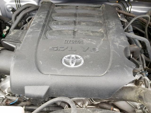 5TFAW5F18JX710224 - 2018 TOYOTA TUNDRA CRE GRAY photo 7