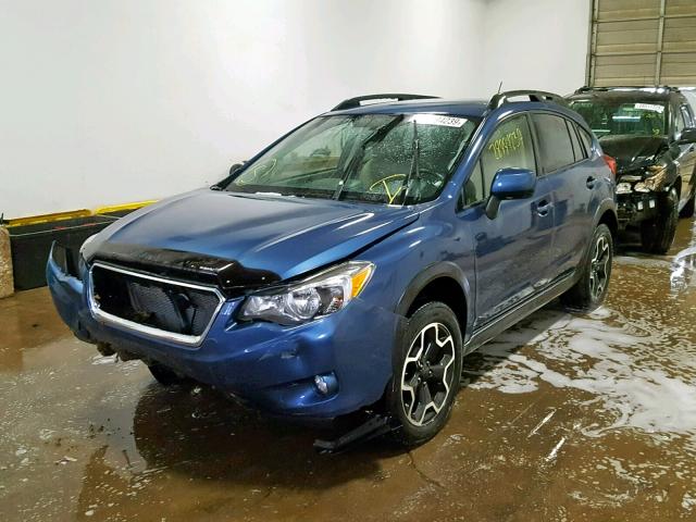 JF2GPAGC2D2865354 - 2013 SUBARU XV CROSSTR BLUE photo 2