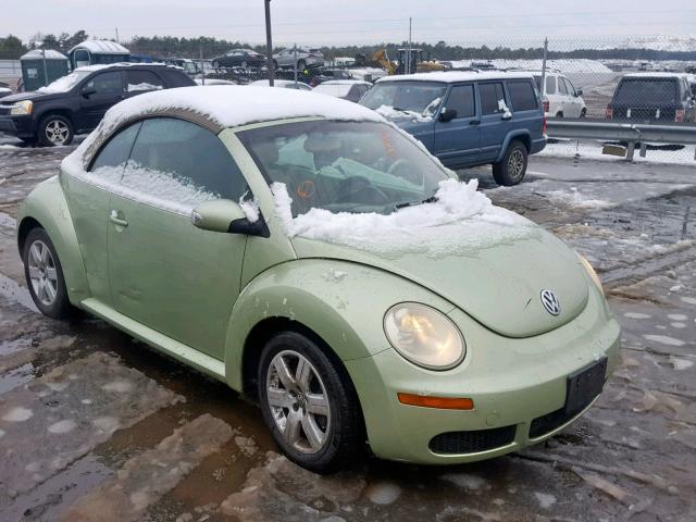 3VWRG31Y27M415446 - 2007 VOLKSWAGEN NEW BEETLE GREEN photo 1