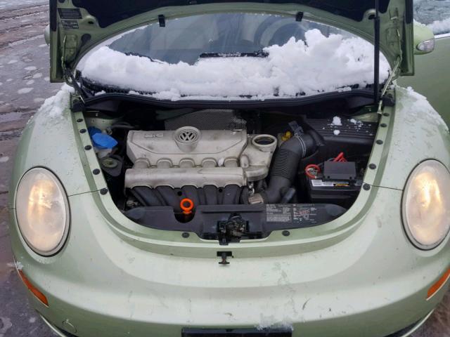 3VWRG31Y27M415446 - 2007 VOLKSWAGEN NEW BEETLE GREEN photo 7