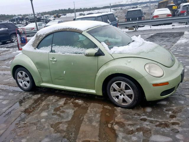 3VWRG31Y27M415446 - 2007 VOLKSWAGEN NEW BEETLE GREEN photo 9