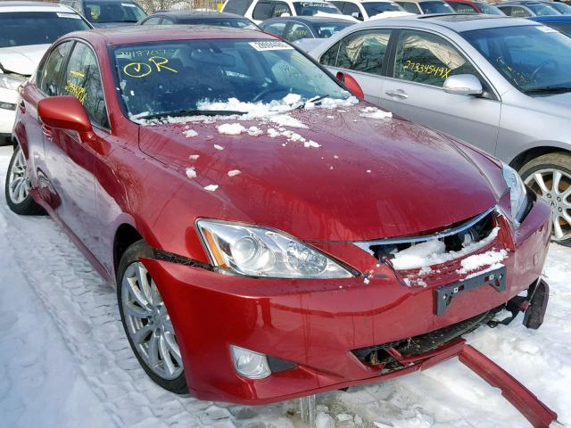 JTHCK262075008557 - 2007 LEXUS IS 250 RED photo 1