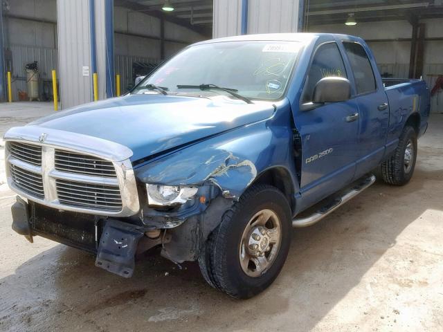 3D7KA28C33G728692 - 2003 DODGE RAM 2500 S BLUE photo 2