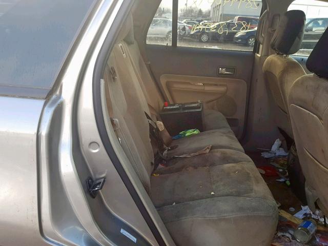 2FMDK38C88BA40330 - 2008 FORD EDGE SEL CREAM photo 6