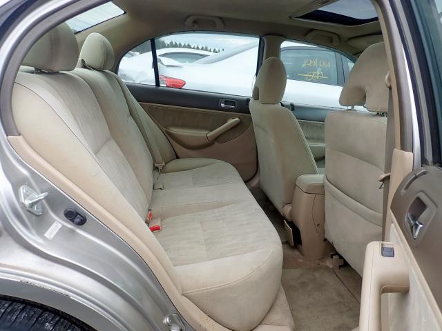 2HGES25703H618695 - 2003 HONDA CIVIC EX BEIGE photo 6