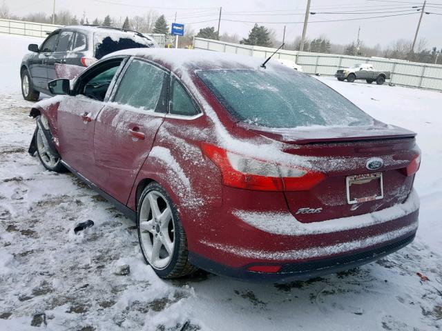 1FADP3J29EL339804 - 2014 FORD FOCUS TITA RED photo 3