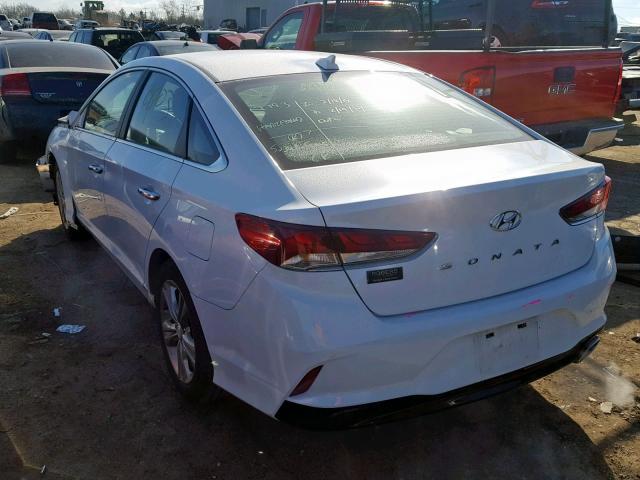 5NPE34AF6JH637065 - 2018 HYUNDAI SONATA SPO WHITE photo 3