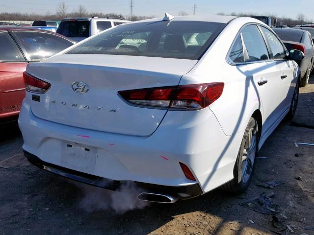 5NPE34AF6JH637065 - 2018 HYUNDAI SONATA SPO WHITE photo 4