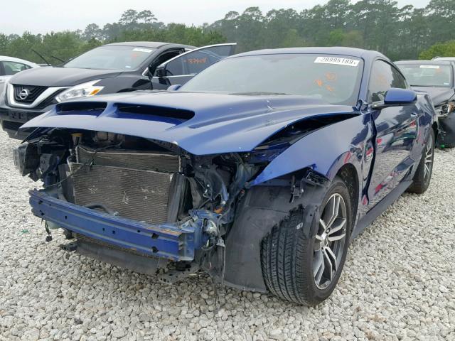 1FA6P8CF4G5237002 - 2016 FORD MUSTANG GT BLUE photo 2