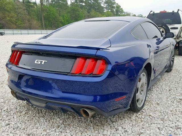 1FA6P8CF4G5237002 - 2016 FORD MUSTANG GT BLUE photo 4