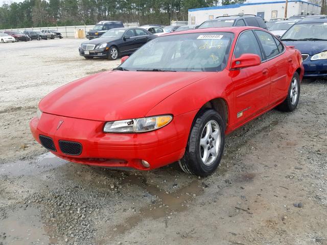1G2WJ52J6YF128606 - 2000 PONTIAC GRAND PRIX RED photo 2