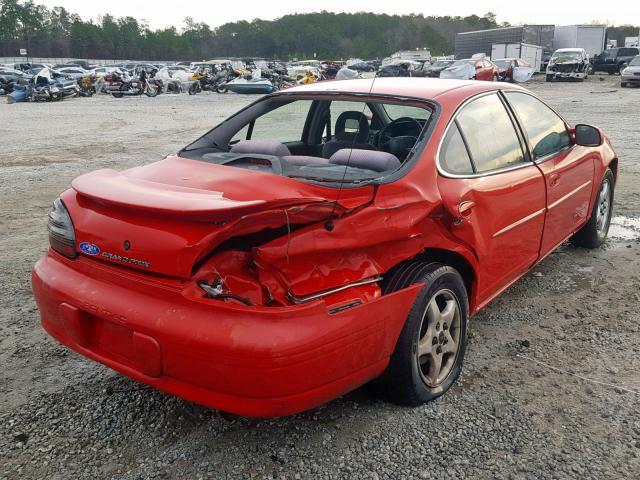 1G2WJ52J6YF128606 - 2000 PONTIAC GRAND PRIX RED photo 4