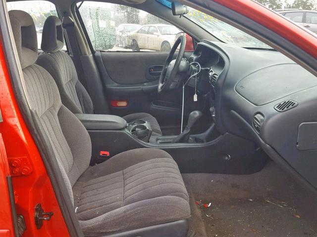 1G2WJ52J6YF128606 - 2000 PONTIAC GRAND PRIX RED photo 5