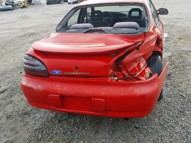 1G2WJ52J6YF128606 - 2000 PONTIAC GRAND PRIX RED photo 9