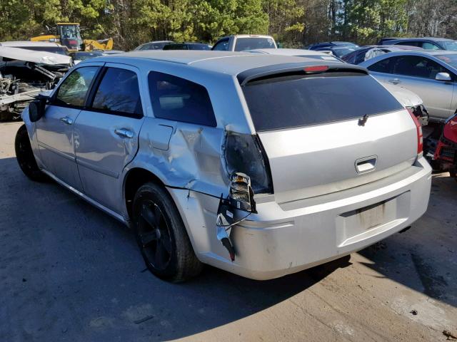 2D4FV47V37H619933 - 2007 DODGE MAGNUM SXT SILVER photo 3