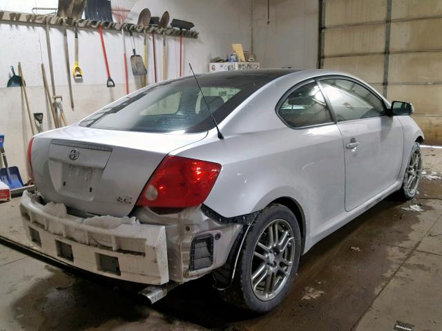 JTKDE167360102682 - 2006 TOYOTA SCION TC SILVER photo 4
