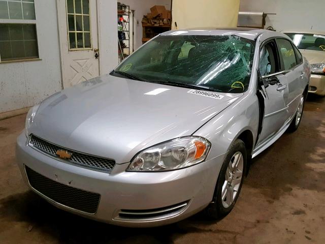 2G1WB5E34E1160522 - 2014 CHEVROLET IMPALA LIM SILVER photo 2