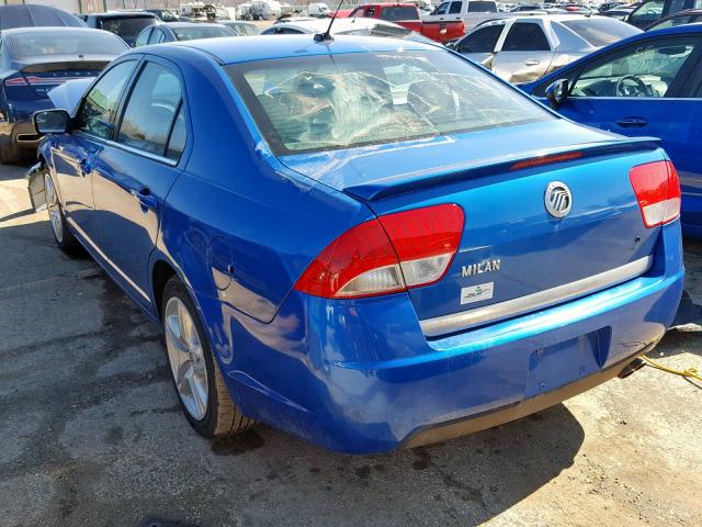 3MEHM0HA4BR600624 - 2011 MERCURY MILAN BLUE photo 3