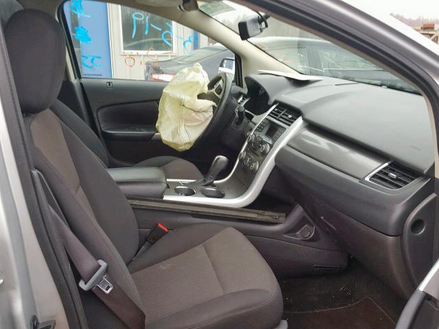 2FMDK4JC8DBA49054 - 2013 FORD EDGE SEL GRAY photo 5