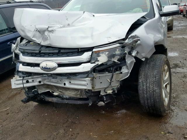 2FMDK4JC8DBA49054 - 2013 FORD EDGE SEL GRAY photo 9