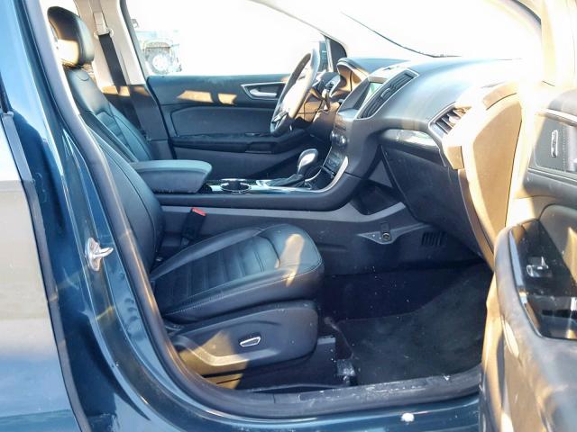 2FMPK4J84GBC09914 - 2016 FORD EDGE SEL BLUE photo 5