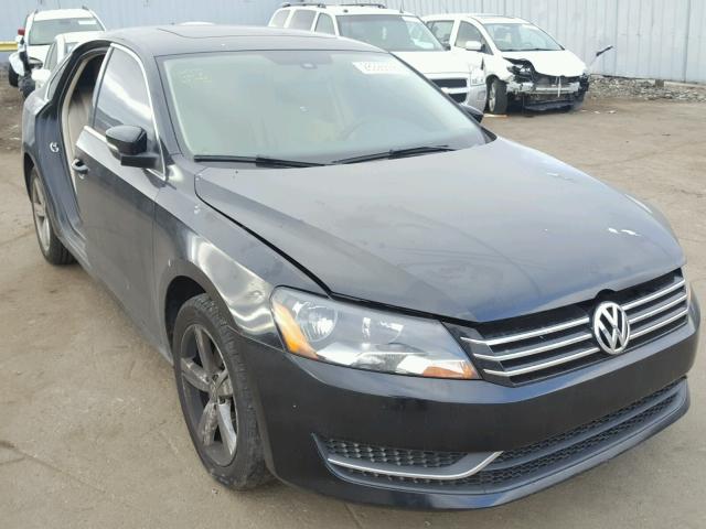 1VWBH7A33DC018660 - 2013 VOLKSWAGEN PASSAT SE BLACK photo 1