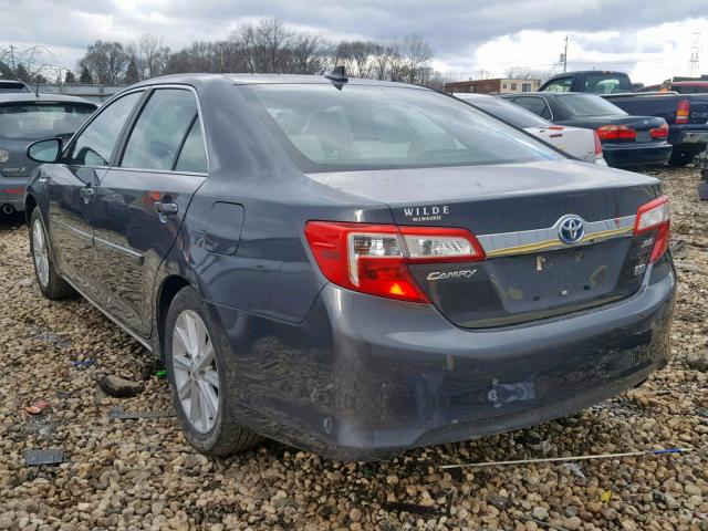 4T1BD1FK5CU009846 - 2012 TOYOTA CAMRY HYBR GRAY photo 3