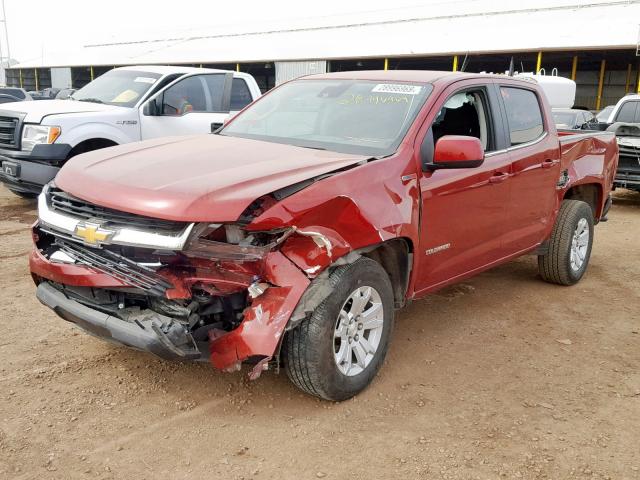 1GCPTCE17H1234005 - 2017 CHEVROLET COLORADO L RED photo 2