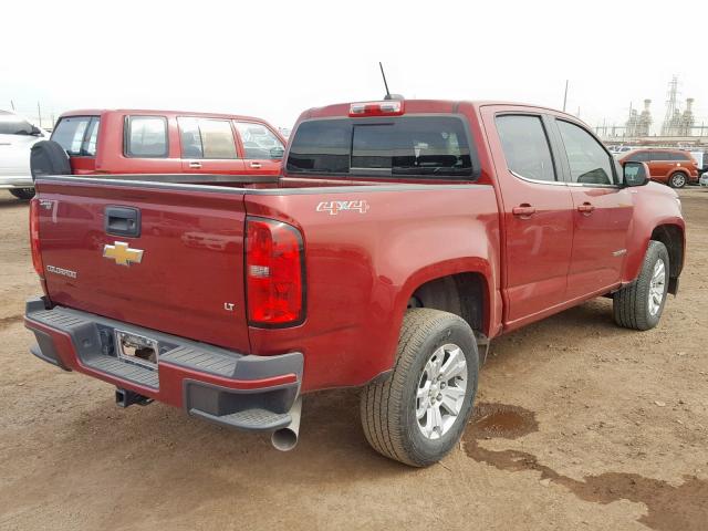 1GCPTCE17H1234005 - 2017 CHEVROLET COLORADO L RED photo 4