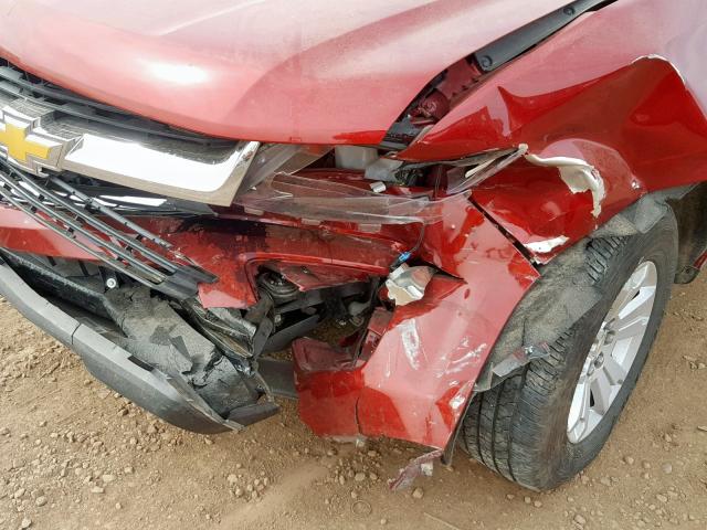 1GCPTCE17H1234005 - 2017 CHEVROLET COLORADO L RED photo 9