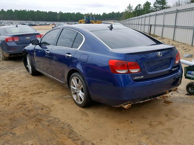 JTHBC96S775006645 - 2007 LEXUS GS 450H BLUE photo 3