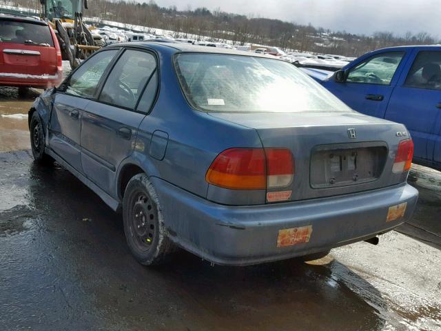 JHMEJ6528VS021494 - 1997 HONDA CIVIC DX BLUE photo 3