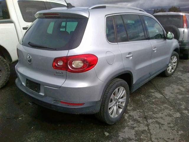 WVGBV75N29W514817 - 2009 VOLKSWAGEN TIGUAN SE SILVER photo 4