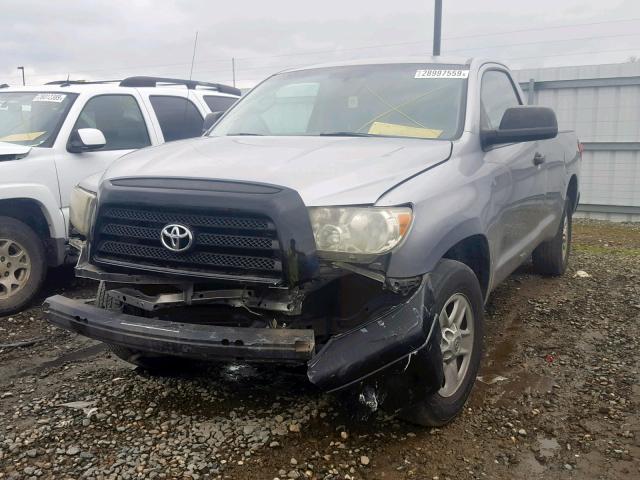 5TFLU52187X001533 - 2007 TOYOTA TUNDRA SILVER photo 2