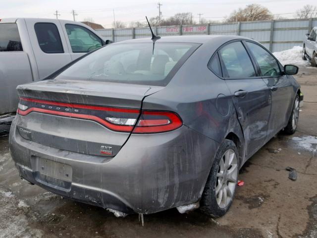 1C3CDFBH8DD700794 - 2013 DODGE DART SXT GRAY photo 4