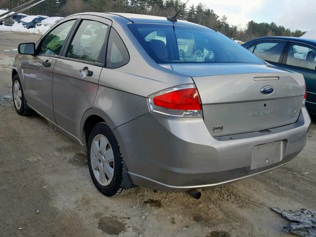 1FAHP34N98W282370 - 2008 FORD FOCUS S/SE GRAY photo 3