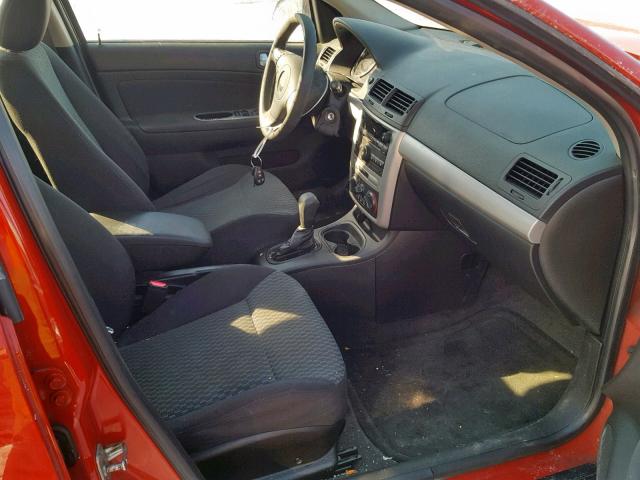 1G1AD5F55A7150082 - 2010 CHEVROLET COBALT 1LT RED photo 5