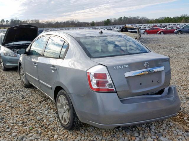 3N1AB6AP3AL632317 - 2010 NISSAN SENTRA 2.0 GRAY photo 3