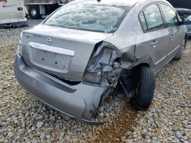 3N1AB6AP3AL632317 - 2010 NISSAN SENTRA 2.0 GRAY photo 9