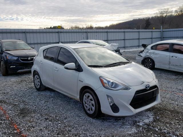 JTDKDTB39G1133186 - 2016 TOYOTA PRIUS C WHITE photo 1