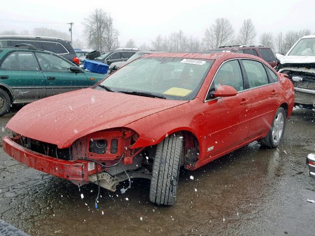 2G1WD58C679183472 - 2007 CHEVROLET IMPALA SUP Қызыл фото 2