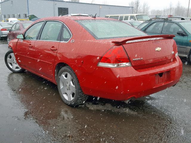 2G1WD58C679183472 - 2007 CHEVROLET IMPALA SUP RED photo 3