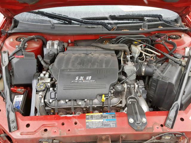 2G1WD58C679183472 - 2007 CHEVROLET IMPALA SUP RED photo 7