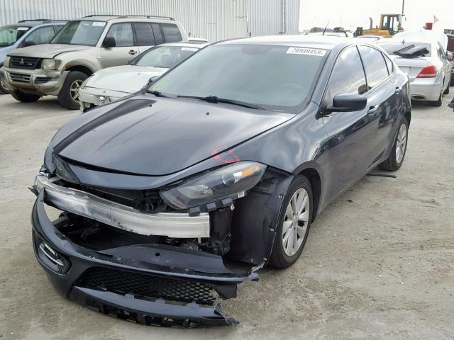 1C3CDFBB2ED702229 - 2014 DODGE DART SXT GRAY photo 2