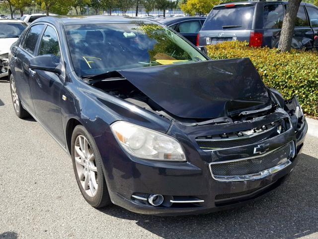 1G1ZK57708F215980 - 2008 CHEVROLET MALIBU LTZ BLACK photo 1