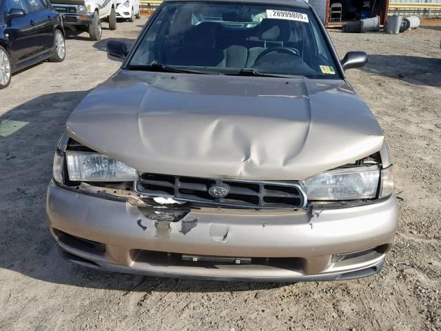 4S3BD435XX7255753 - 1999 SUBARU LEGACY L TAN photo 9