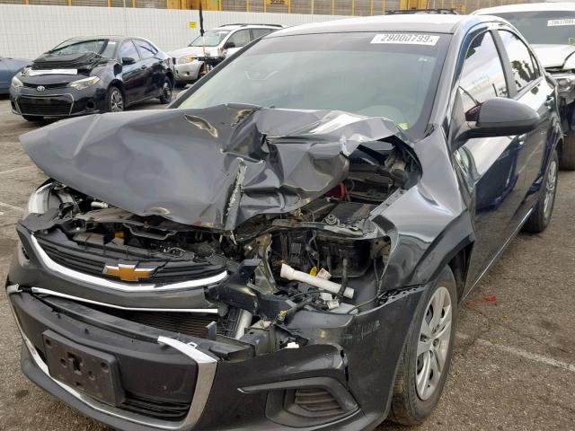 1G1JA5SG3H4164736 - 2017 CHEVROLET SONIC LS 黑色 照片 2